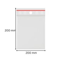 Zip Lock Bag 200x200 mm 50 my