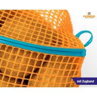 Raschel Bag 50x80 cm up to 30 kg Orange with drawstring