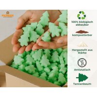 Verpackungschips Grün Tannenbaum - Biologisch Abbaubar