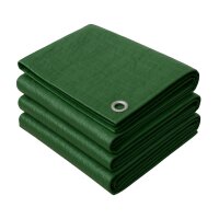 Gewebeplane 4x4 m Grün 90g/m² mit Ösen...