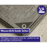Tarpaulin sheet 6x10 m Green 90 g/m² with Eyelets