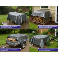 Tarpaulin sheet 6x10 m Green 90 g/m² with Eyelets