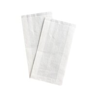 Paper Folded Bags 120+60x210 mm White