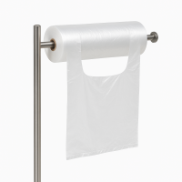 T-shirt bags on roll 22+12x40 cm Transparent