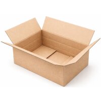 Cardboard box 350x250x150 mm Single Wall Brown Height Groove at 50/100 mm