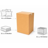 Faltkarton 1000x560x560 mm Einwellig Braun mit Höhenrille bei 600 mm