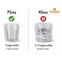 Luftpolsterfolie 50 cm x 100 m 75my Transparent