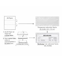 Delivery Note Pocket DIN Lang Transparent