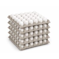 30-Egg Tray Paper Carton Grey Stackable