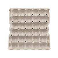 30-Egg Tray Paper Carton Grey Stackable