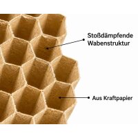 Wabenpapier Rolle 40 cm × 250 m – 80 g/m² Kraftpapier