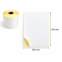 Thermal Labels 100x150 mm – 500 Labels per Roll
