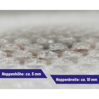 Luftpolsterfolie 50 cm x 100 m 50my 50m² Transparent
