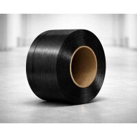 PP Strapping Tape 12 mm x 3000 m x 0.55 mm Black