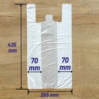 Hemdchentragetaschen 25+12x45 cm Extra Stabil Transparent Plastiktüten