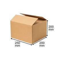 Cardboard Box 250x250x200 mm Double Walled Brown