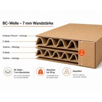 Cardboard Box Double Walled 400x300x200 mm Braun