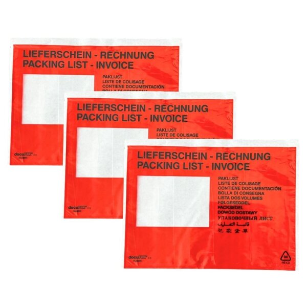 Delivery Note Pocket C5 Self-Adhesive Packing Slip - Invoice