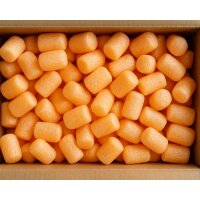 Verpackungschips Orange Zylinderform - Biologisch Abbaubar
