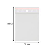 Zip Lock Bag 70x100 mm 45 my